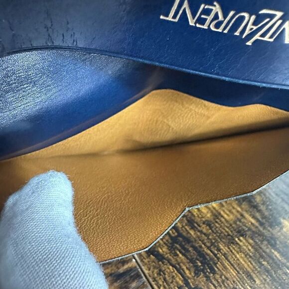 Yves Saint Laurent YSL Vintage Multicolor Two-Tone Long Wallet W/ Added Crossbod - Picture 15 of 16